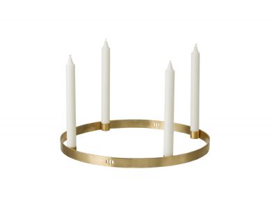 Candle Holder Circle Kerzenhalter groß messing Ferm Living